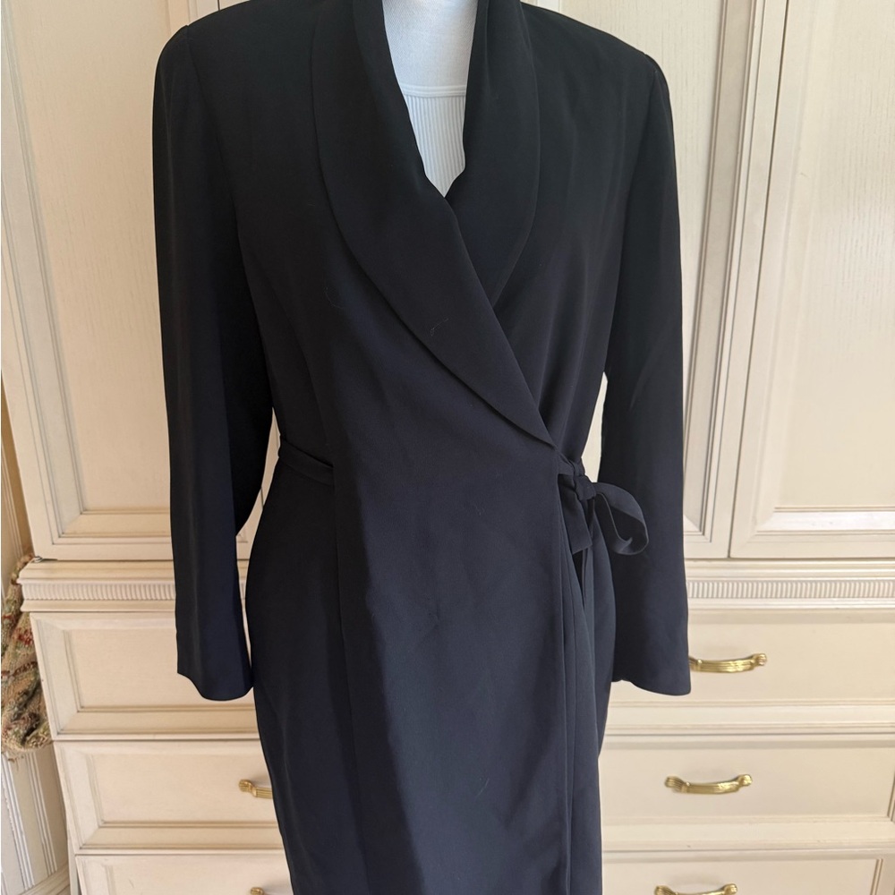Formal Tahari Black Long Sleeve Dress
